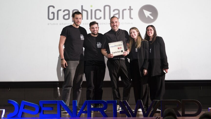 Graphicnart trionfa per il quarto anno consecutivo al Premio OpenArt Award 2023 con un prestigioso riconoscimento Targa Oro