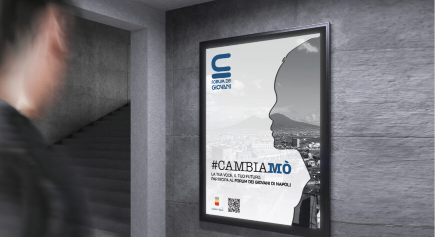 #CambiaMò, Graphicnart firma la campagna di comunicazione per il Forum dei Giovani di Napoli 2023.